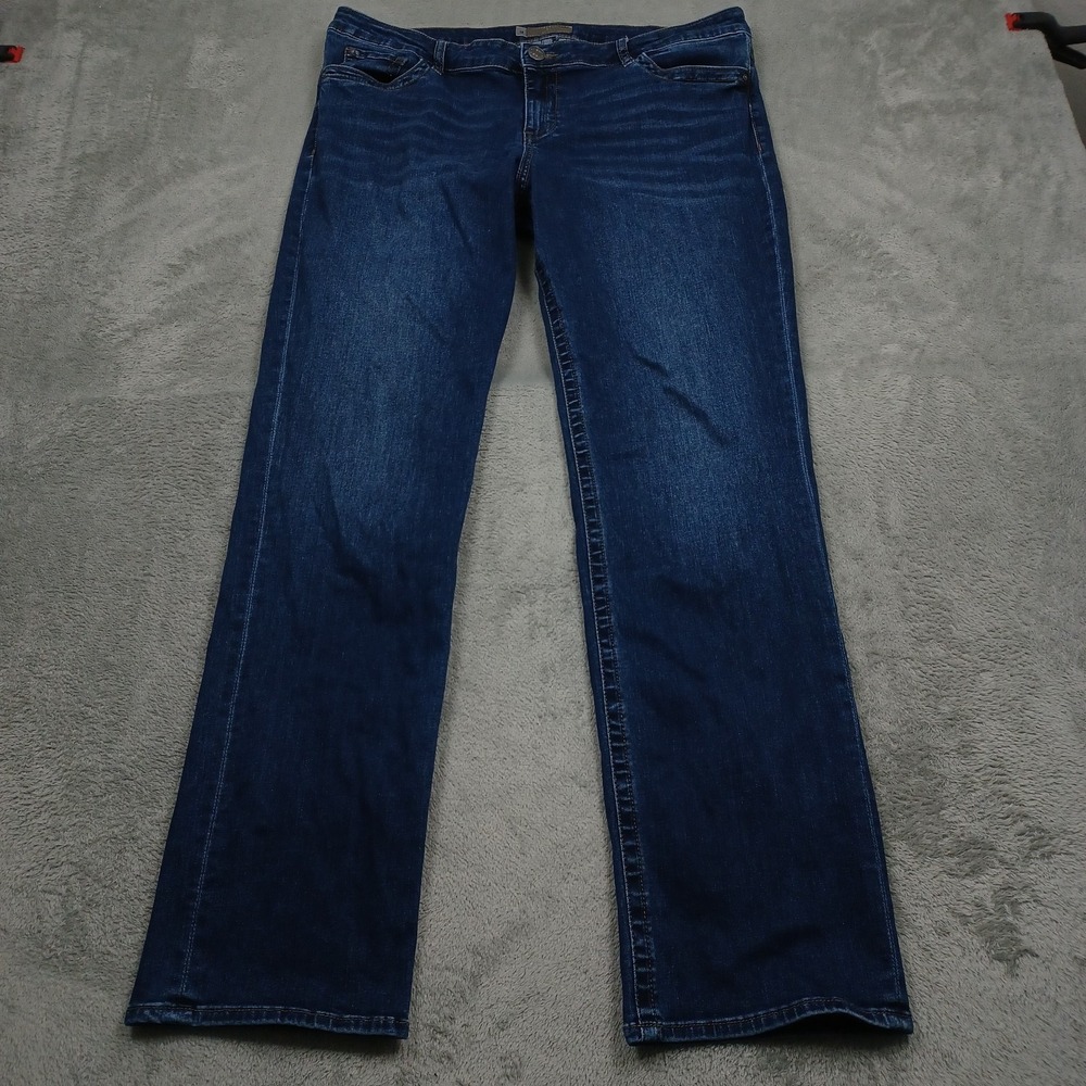Kut From The Cloth Jeans Womens 16 Blue Denim Stevie Ankle Straight Casual‎